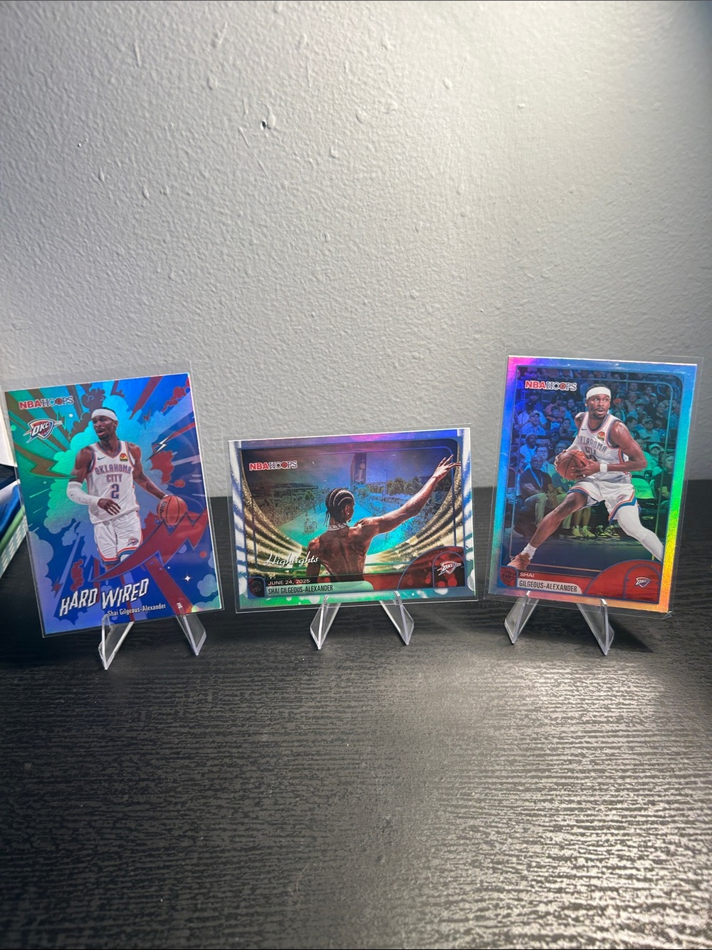 Shai Gilgeous-Alexander NBA Hoops Holographic Card Duo - OKC Thunder